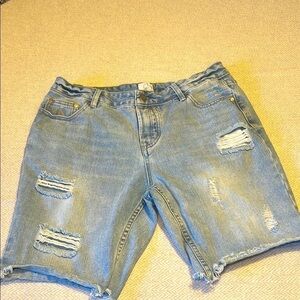 Kuwalla Tee Light Blue Denim Shorts.  Kuwalla Jorts.  Jean Shorts.  Size 36